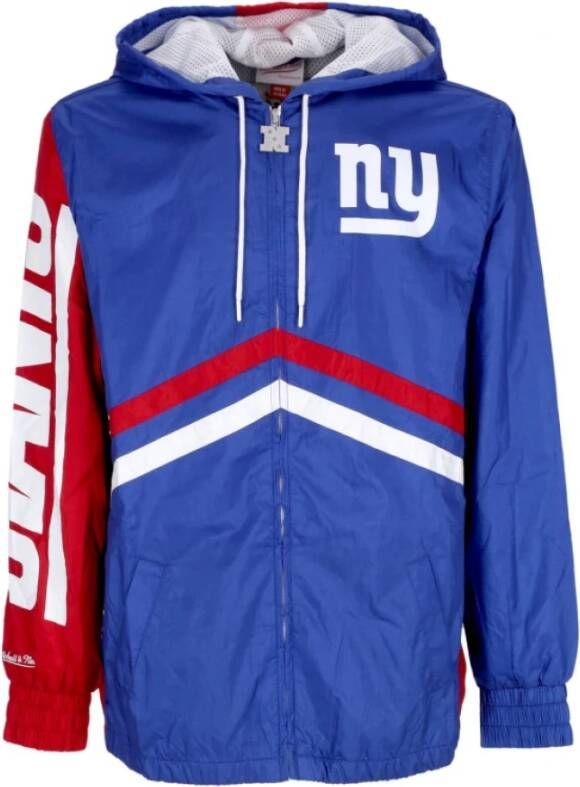 Mitchell & Ness Trainingsjacks Blauw Heren