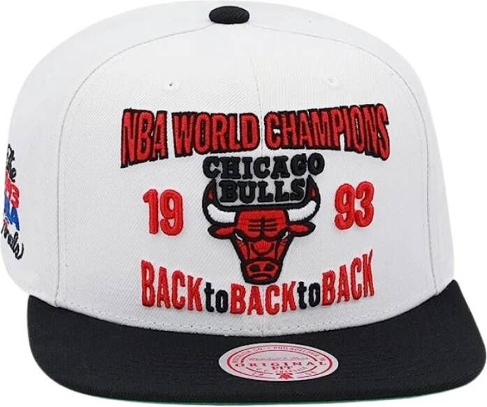 Mitchell & Ness Witte hoeden voor mannen Wit Unisex