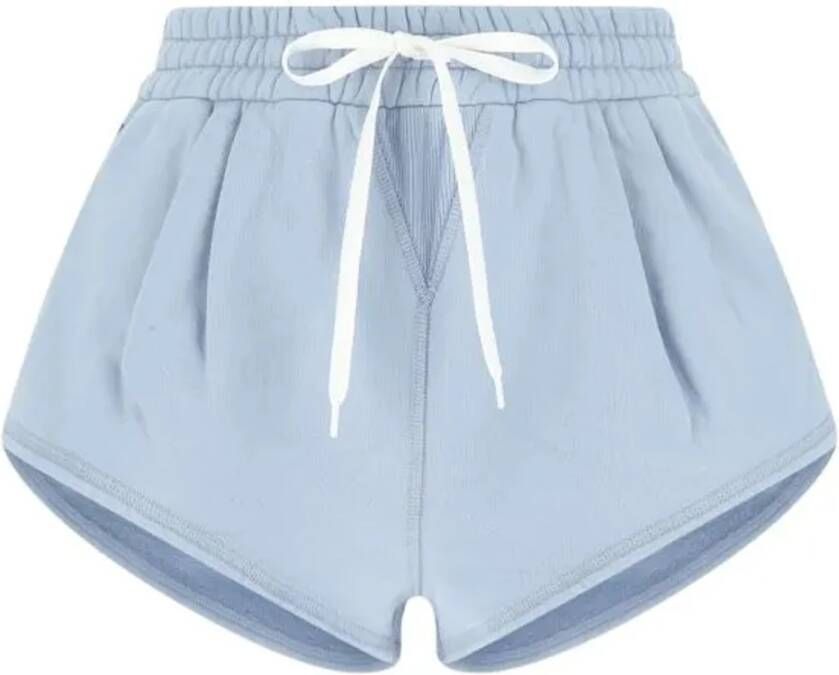 Miu Bermuda Shorts van 100% katoen Blauw Dames