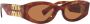 Miu Eyewear Zonnebril met cat-eye montuur Bruin - Thumbnail 2