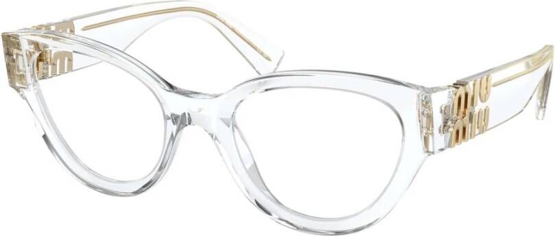 Miu Heldere Optische Bril Stijlvol en veelzijdig White Dames