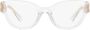Miu Heldere Optische Bril Stijlvol en veelzijdig White Dames - Thumbnail 1