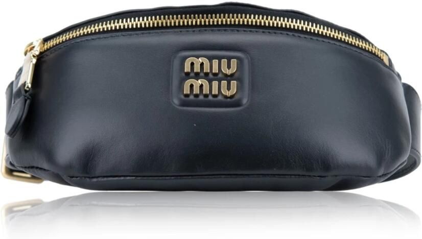 Miu Crossbody bags Cruise Shoulder Leather Belt Bag in zwart