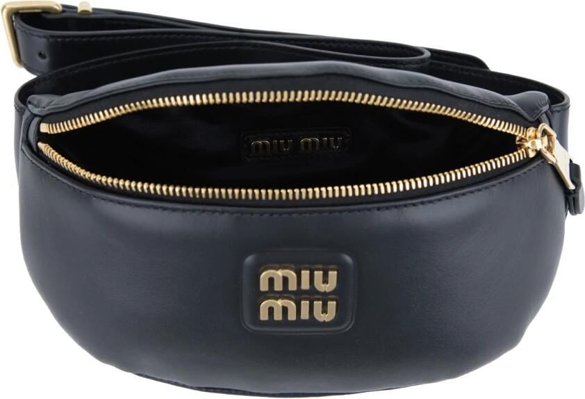Miu Crossbody bags Cruise Shoulder Leather Belt Bag in zwart - Foto 2