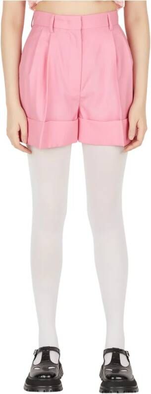 Miu Levantina Geplooide Shorts Pink Dames