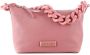 Miu Logo-Patch Leren Tas Roze Dames - Thumbnail 1