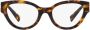 Miu Bruin Havana Optisch Montuur Stijlvol en veelzijdig Brown Dames - Thumbnail 1