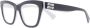 Miu Zwart Witte Brillenmonturen Black Unisex - Thumbnail 1