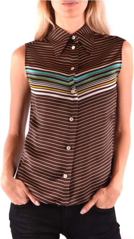 Miu Multicolor Top Ss18 Mk12771Rc8F0192 Bruin Dames
