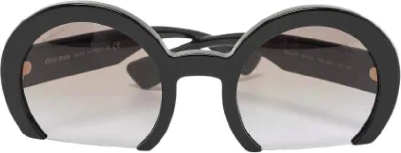 Miu Pre-owned Acetate sunglasses Zwart Dames