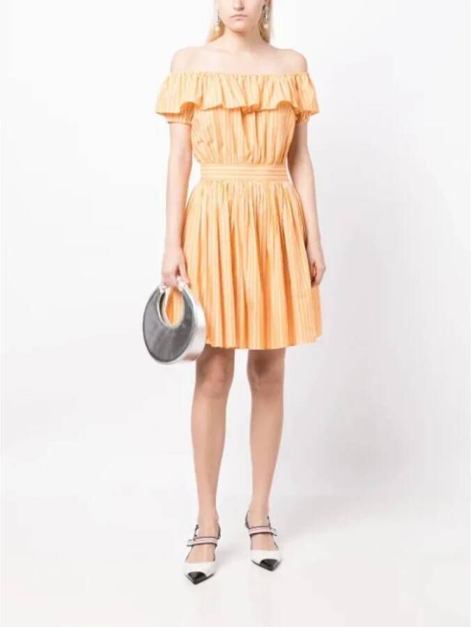 Miu Pre-owned Cotton dresses Oranje Dames