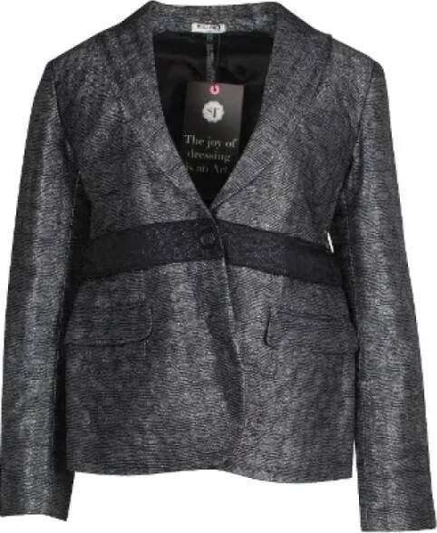Miu Pre-owned Fabric outerwear Grijs Dames