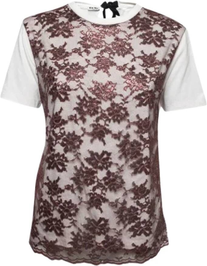 Miu Pre-owned Fabric tops White Dames