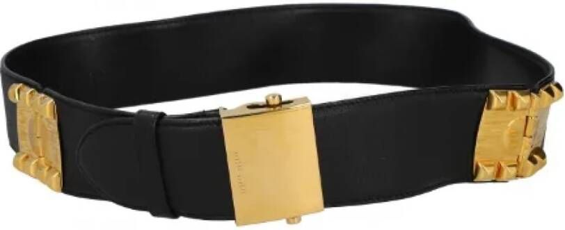 Miu Pre-owned Leather belts Zwart Dames