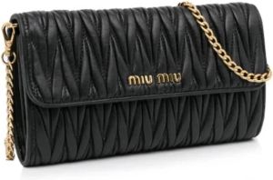 Miu Pre-owned Leather crossbody-bags Zwart Dames