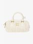 Miu Pre-owned Leather handbags Beige Dames - Thumbnail 1