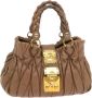 Miu Pre-owned Leather handbags Bruin Dames - Thumbnail 1