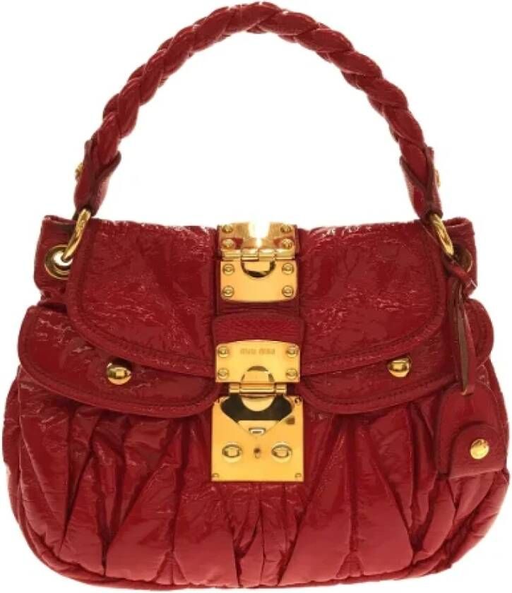 Miu Pre-owned Leather handbags Rood Dames