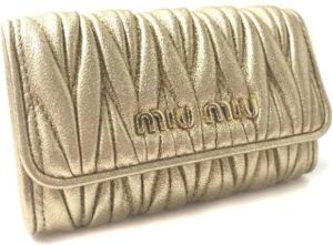 Miu Pre-owned Leather key-holders Geel Dames