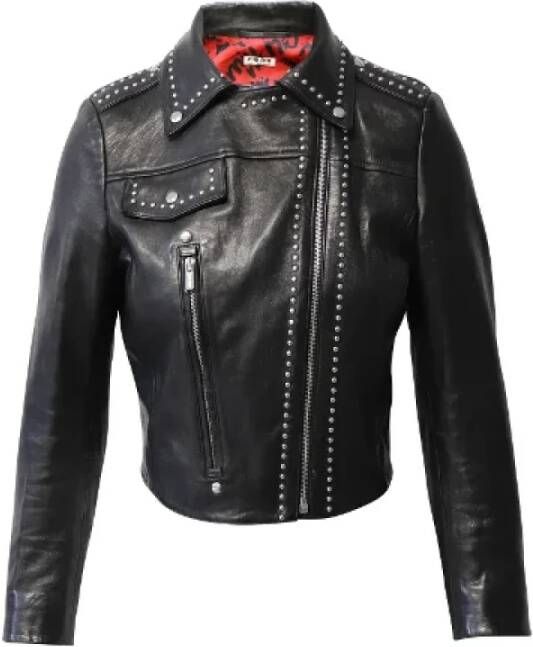 Miu Pre-owned Leather tops Zwart Dames