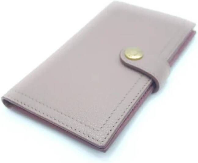 Miu Pre-owned Leather wallets Grijs Dames