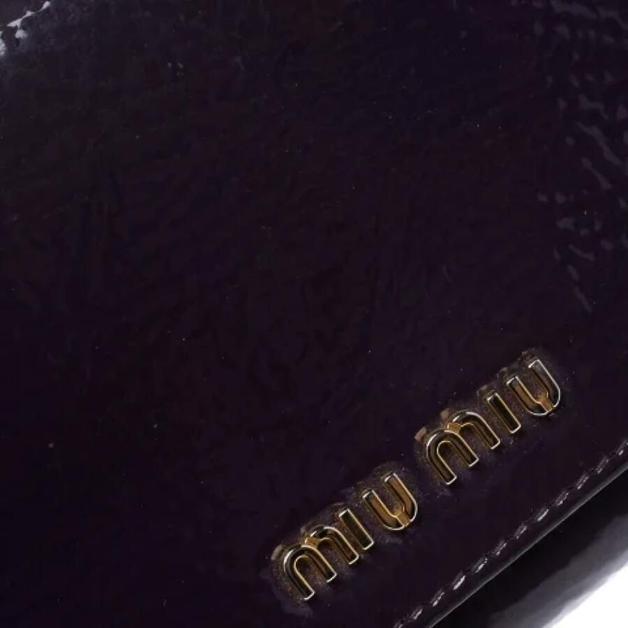 Miu Pre-owned Leather wallets Purple Dames - Foto 2