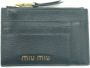 Miu Pre-owned Leather wallets Zwart Dames - Thumbnail 1