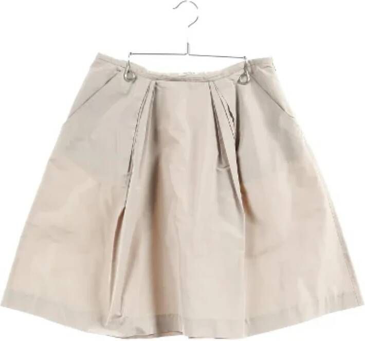 Miu Pre-owned Polyester bottoms Beige Dames