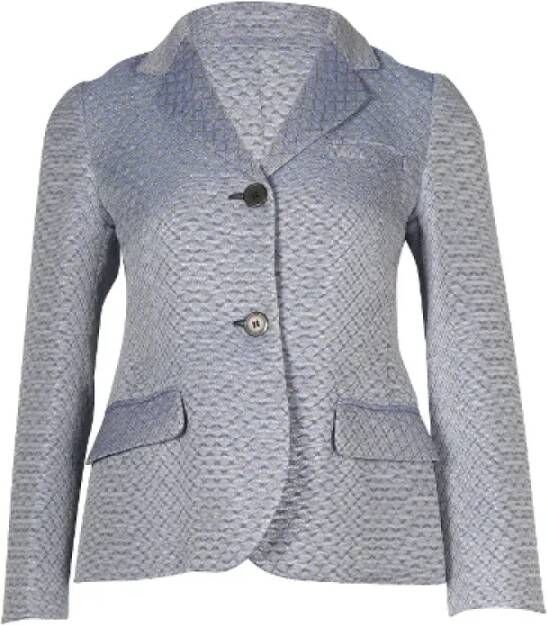 Miu Pre-owned Polyester outerwear Blauw Dames