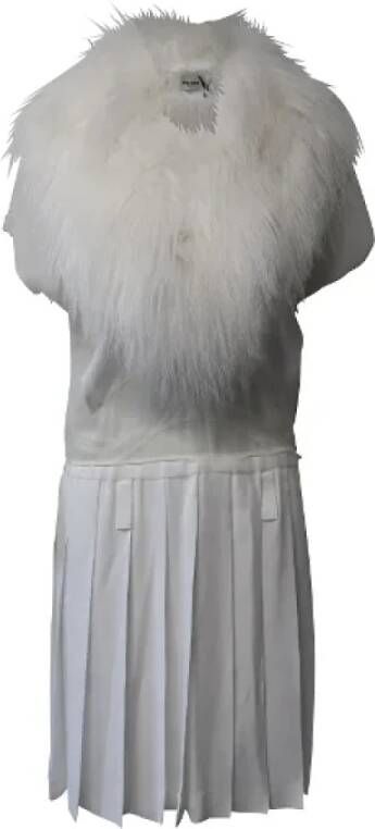 Miu Pre-owned Acetate dresses White Dames