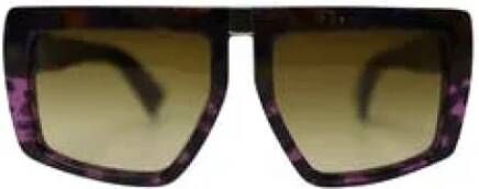 Miu Pre-owned Acetate sunglasses Bruin Dames