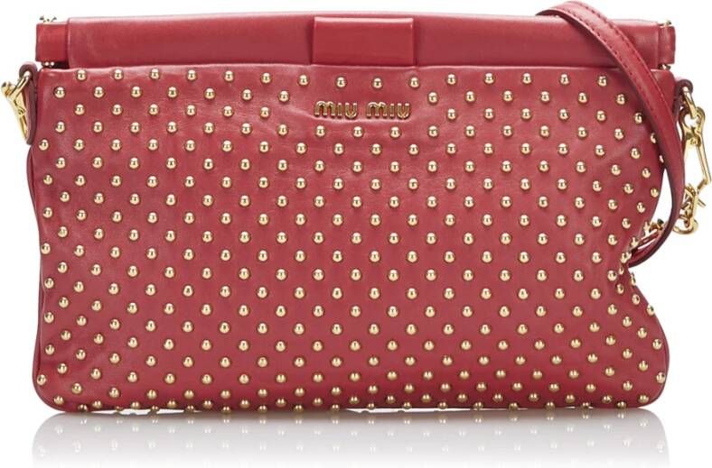 Miu Pre-owned Pre-owned Bags Rood Dames