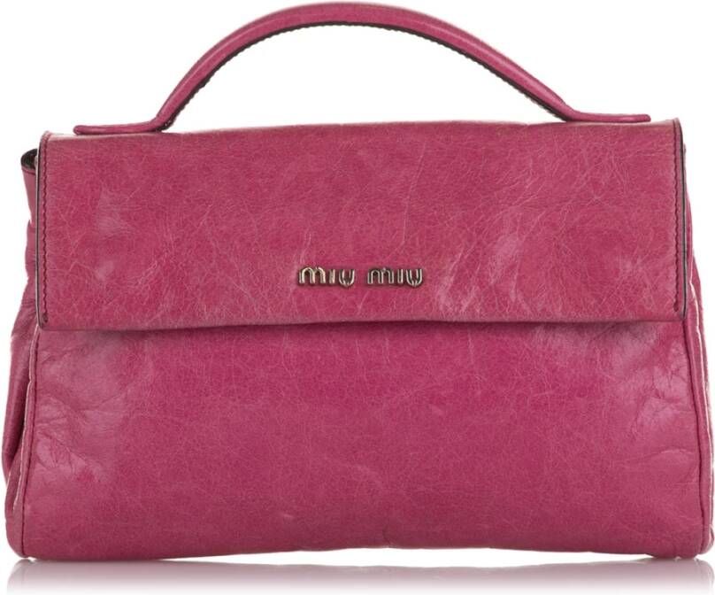 Miu Pre-owned Pre-owned Bags Roze Dames