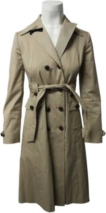 Miu Pre-owned Pre-owned Cotton outerwear Beige Dames