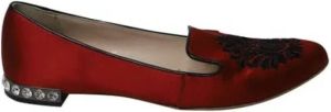 Miu Pre-owned Pre-owned Fabric flats Rood Dames