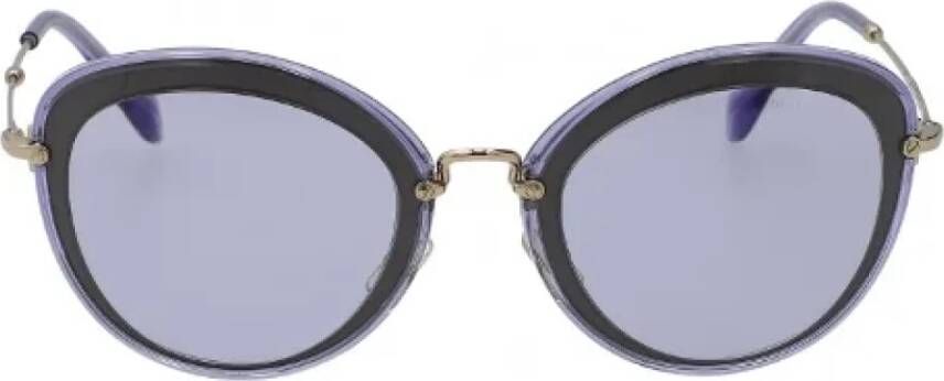 Miu Pre-owned Fabric sunglasses Purple Dames