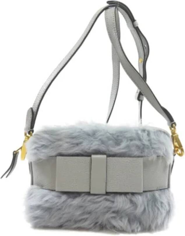 Miu Pre-owned Pre-owned Fur shoulder-bags Grijs Dames