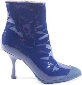 Miu Pre-owned Pre-owned Leather boots Blauw Dames