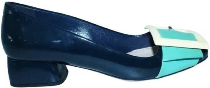 Miu Pre-owned Leather heels Blauw Dames