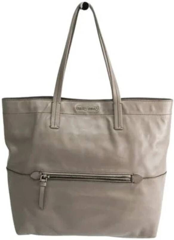 Miu Pre-owned Pre-owned Leather totes Grijs Dames