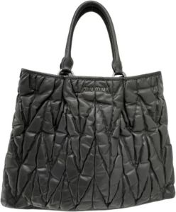 Miu Pre-owned Pre-owned Leather totes Zwart Dames