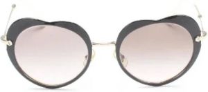 Miu Pre-owned Pre-owned Metal sunglasses Zwart Dames