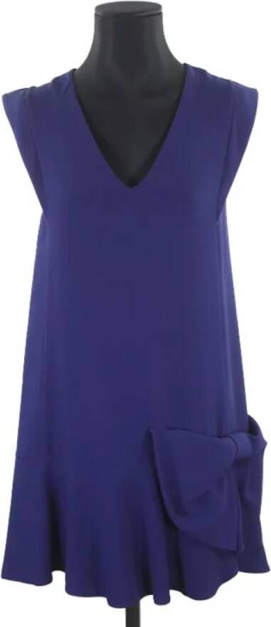 Miu Pre-owned Polyester dresses Blauw Dames