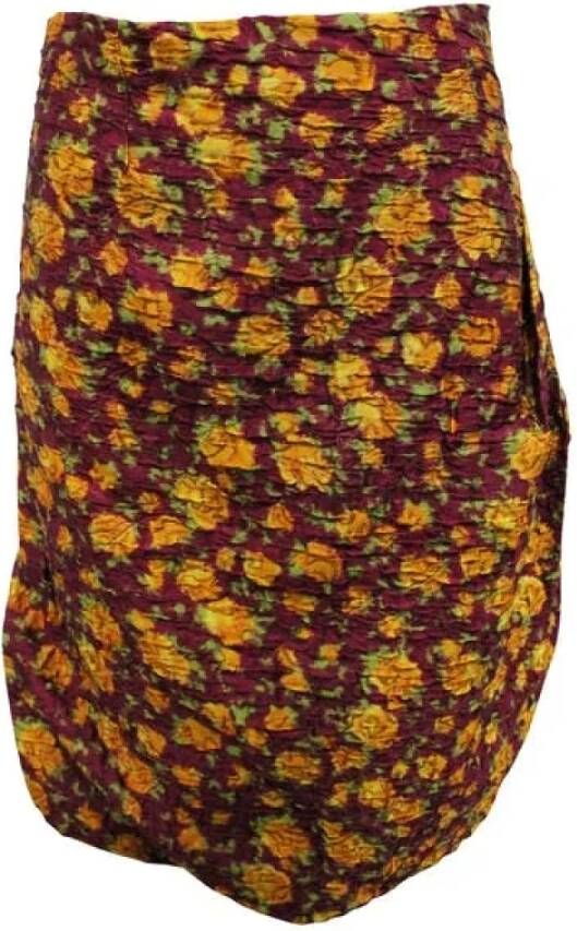 Miu Pre-owned Silk bottoms Paars Dames