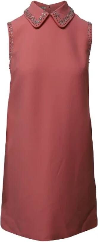 Miu Pre-owned Pre-owned Viscose dresses Roze Dames