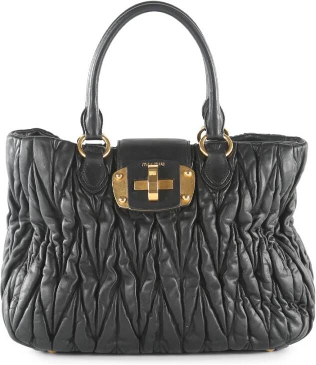Miu Pre-owned Schoudertas Zwart Dames