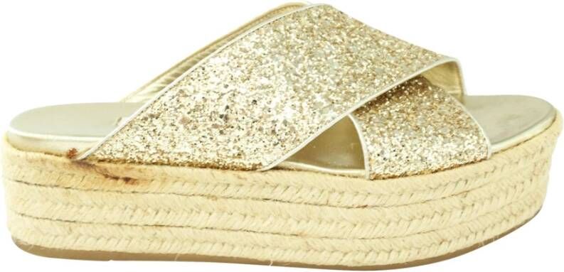 Miu Pre-owned Wedges Geel Dames