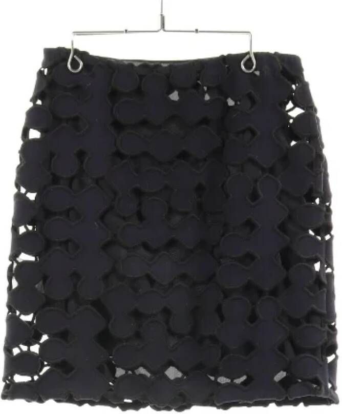 Miu Pre-owned Wool bottoms Blauw Dames