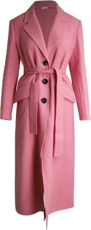 Miu Pre-owned Wool outerwear Roze Dames