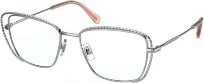 Miu Stijlvolle metalen bril voor vrouwen Grijs Dames